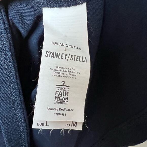 Cycling Shirt Produs Oficial Navy Blue Organic Cotton Short Sleeve Polo Size M - Picture 4 of 7